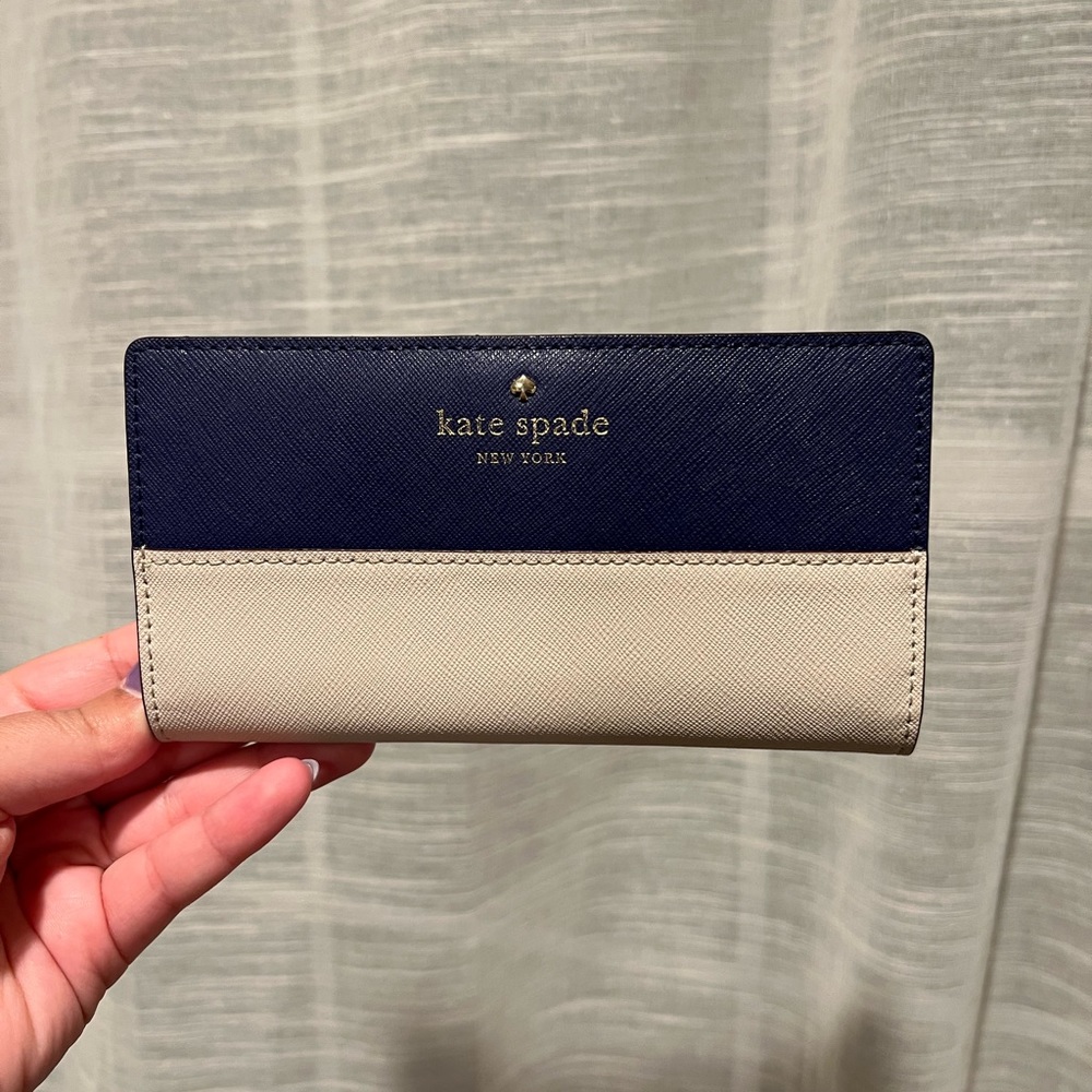 Navy & White Wallet